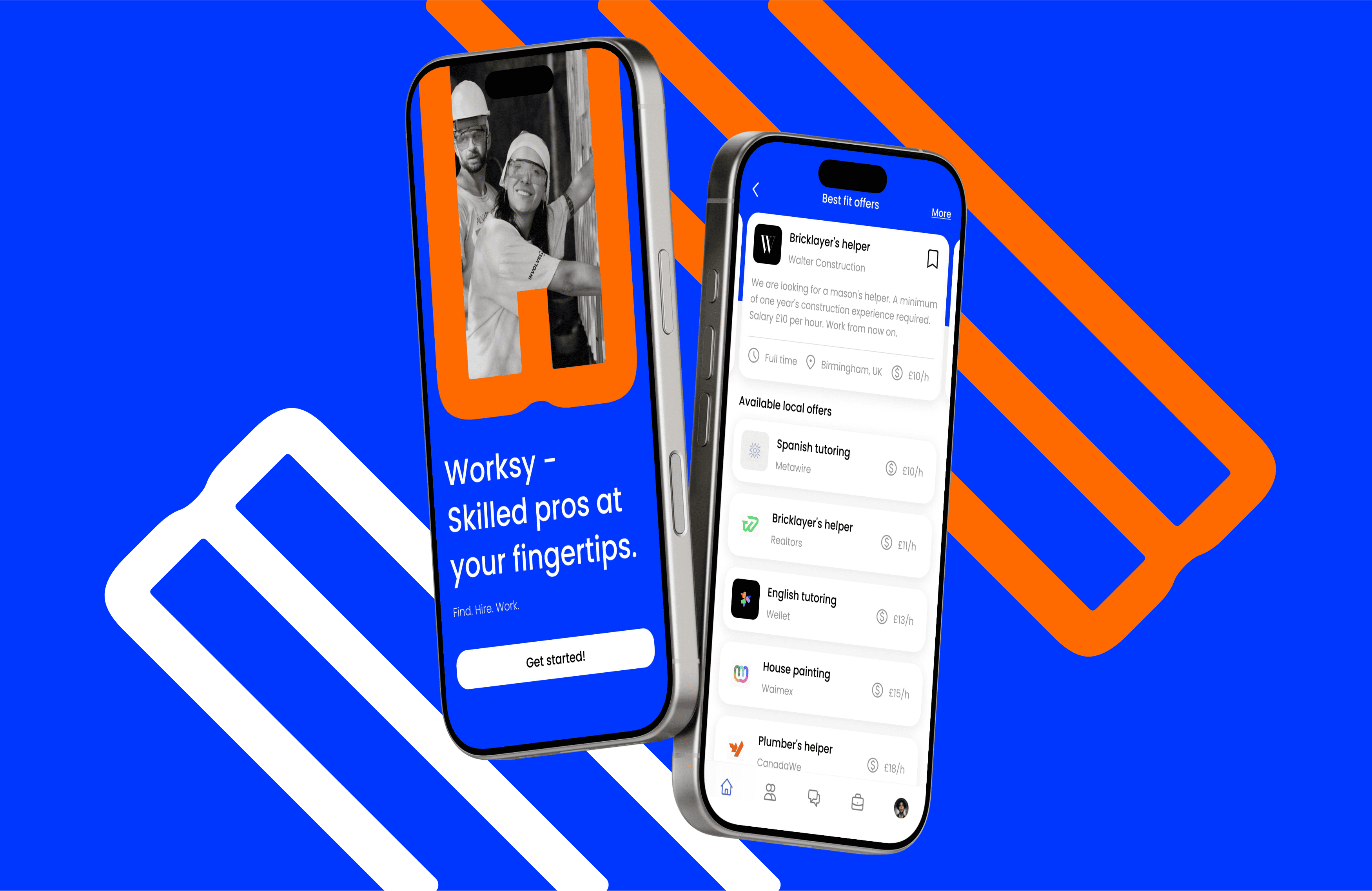 Worksy – Job Finder App - Mobile app idea